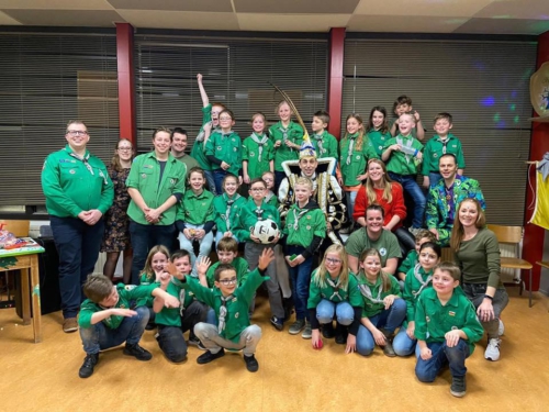 Welpen - bezoek van prins rudi 2020